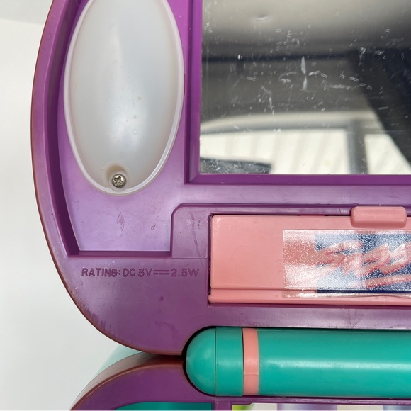 Vintage Sassee Look Light Up Fashion Vanity Case đź’ˇLights upđź’ˇ with accessories - Picture 13 of 15